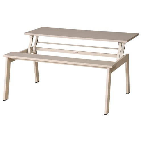 LJUNGSBRO coffee table, adjustable beige, 104x70 cm IKEA