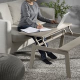 LJUNGSBRO Coffee table, adjustable beige, 104x70 cm