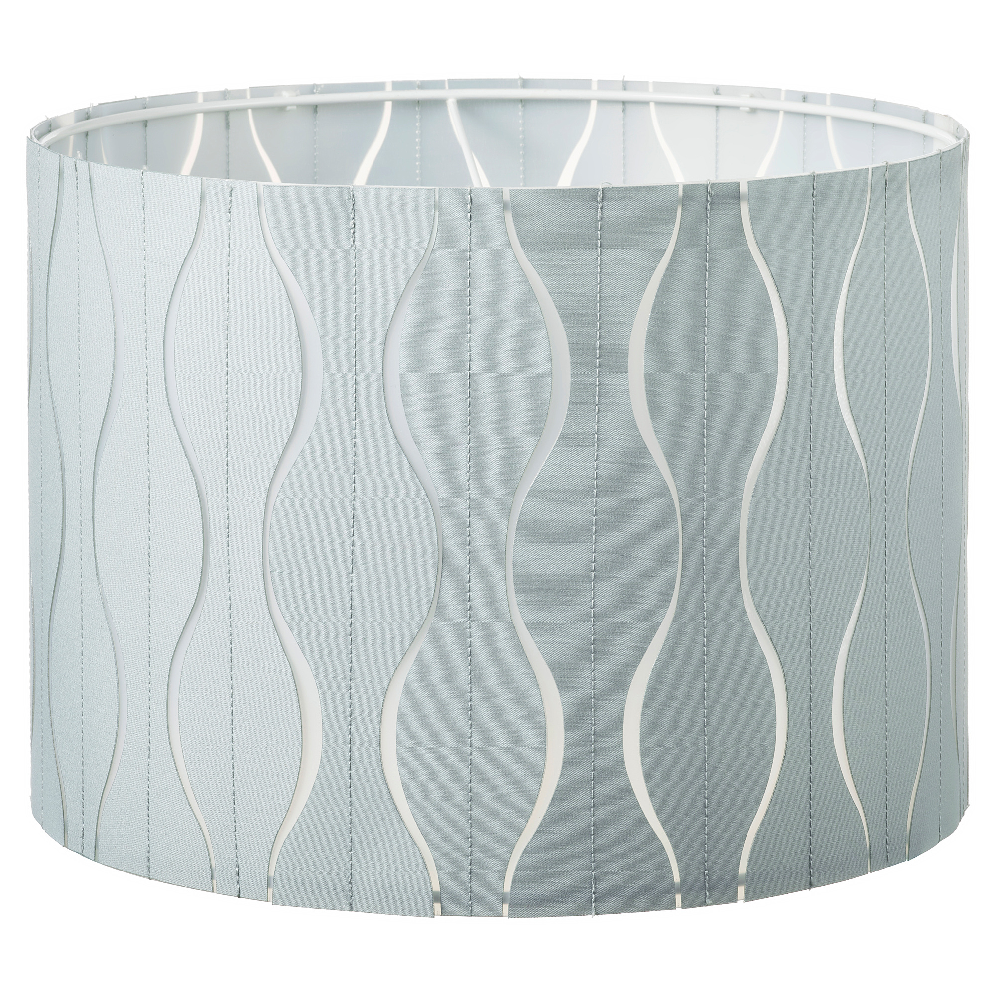 LÖKNÄS Lamp shade, blue/silvercolour, 33 cm IKEA