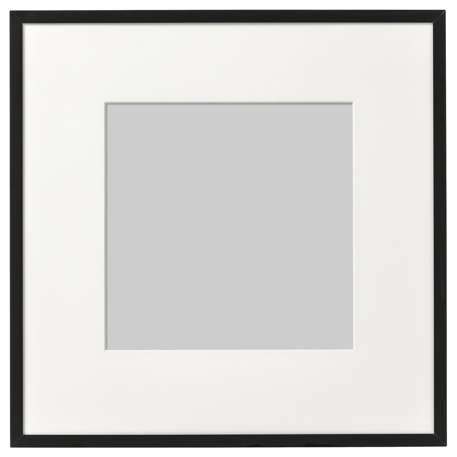 LOMVIKEN Black Aluminium Photo Frame, 32x32cm IKEA
