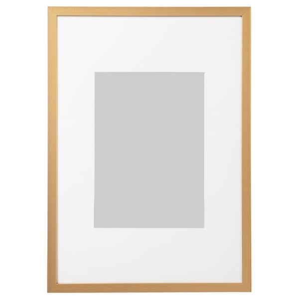 Gold Frame 21x30 cm A4 - Buy golden metal frame online