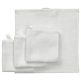 LUDDVIAL Washcloth, white, 25x25 cm