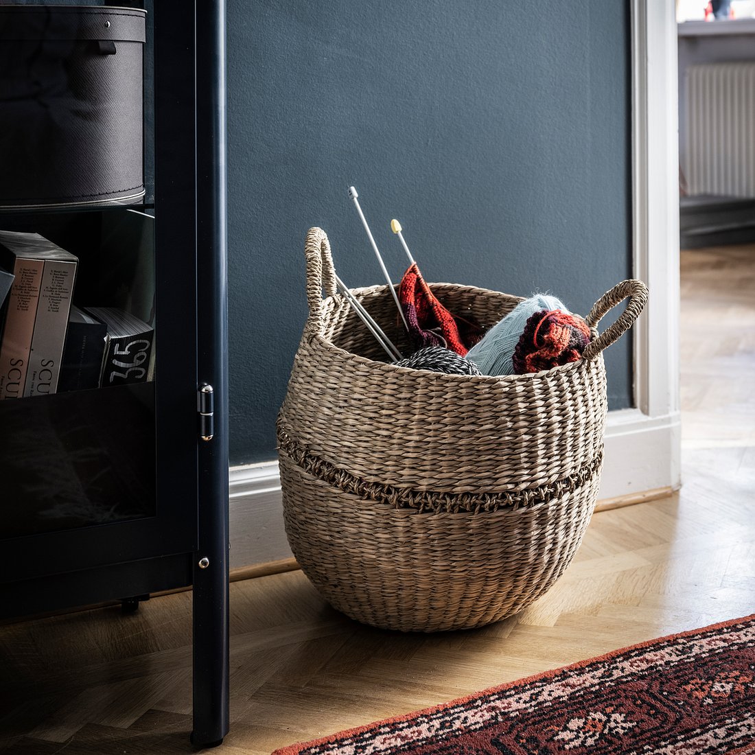 LUSTIGKURRE Basket, natural seagrass, 50x40 cm IKEA