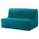 LYCKSELE MURBO Two-seat sofa-bed, Vallarum turquoise