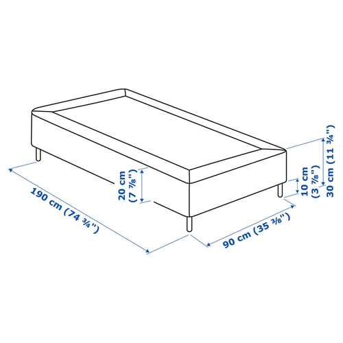 Illustration with measurements for the product: LYNGÖR.