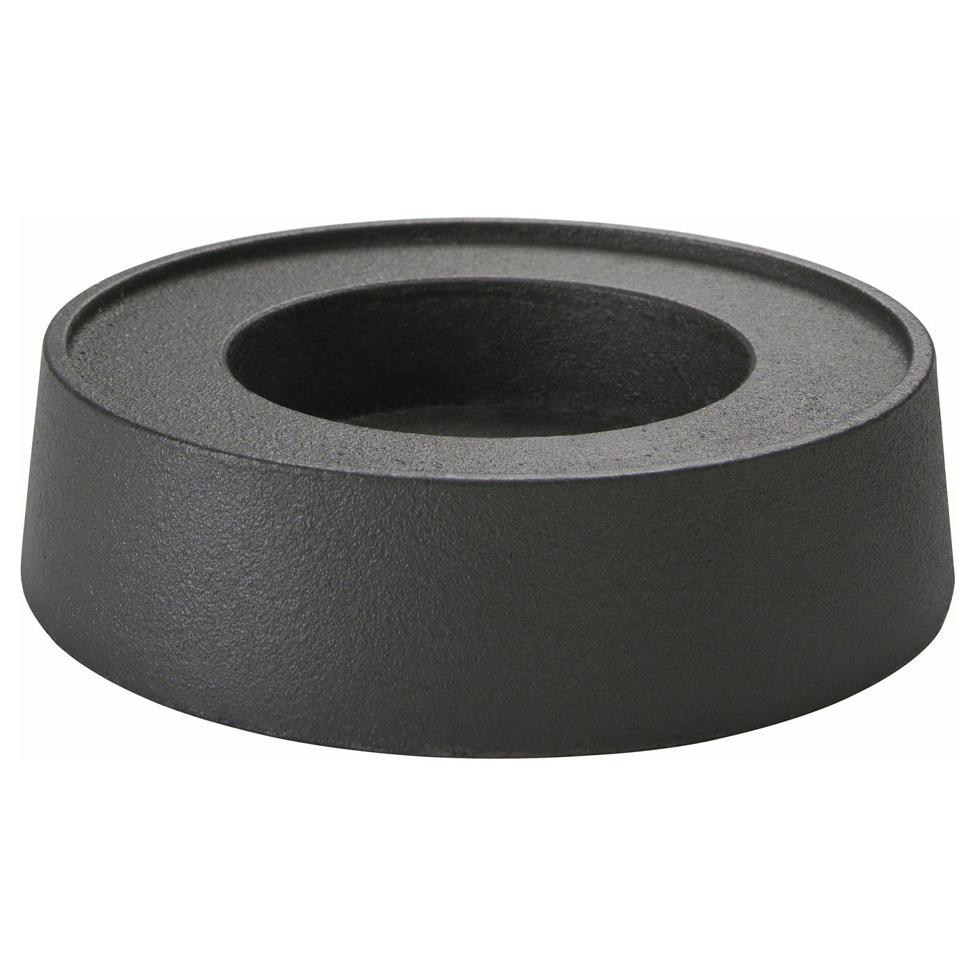 LYSTER Block candle holder Dark grey 17 cm IKEA