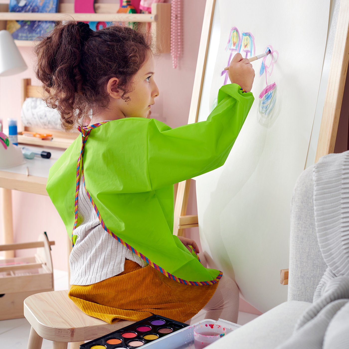 baby apron with sleeves