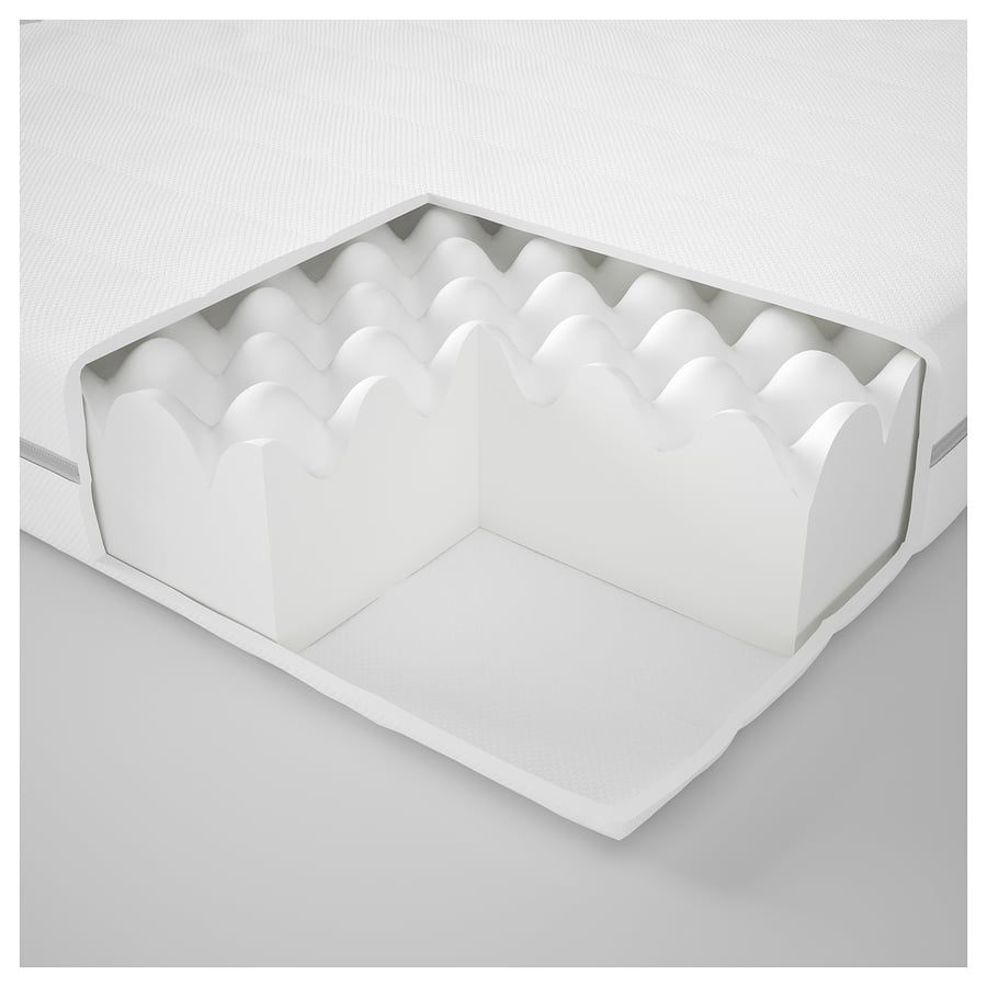 MALFORS medium firm, white, Foam mattress, 80x200 cm IKEA