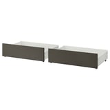 MALM Bed storage box for high bed frame, dark grey, 200 cm