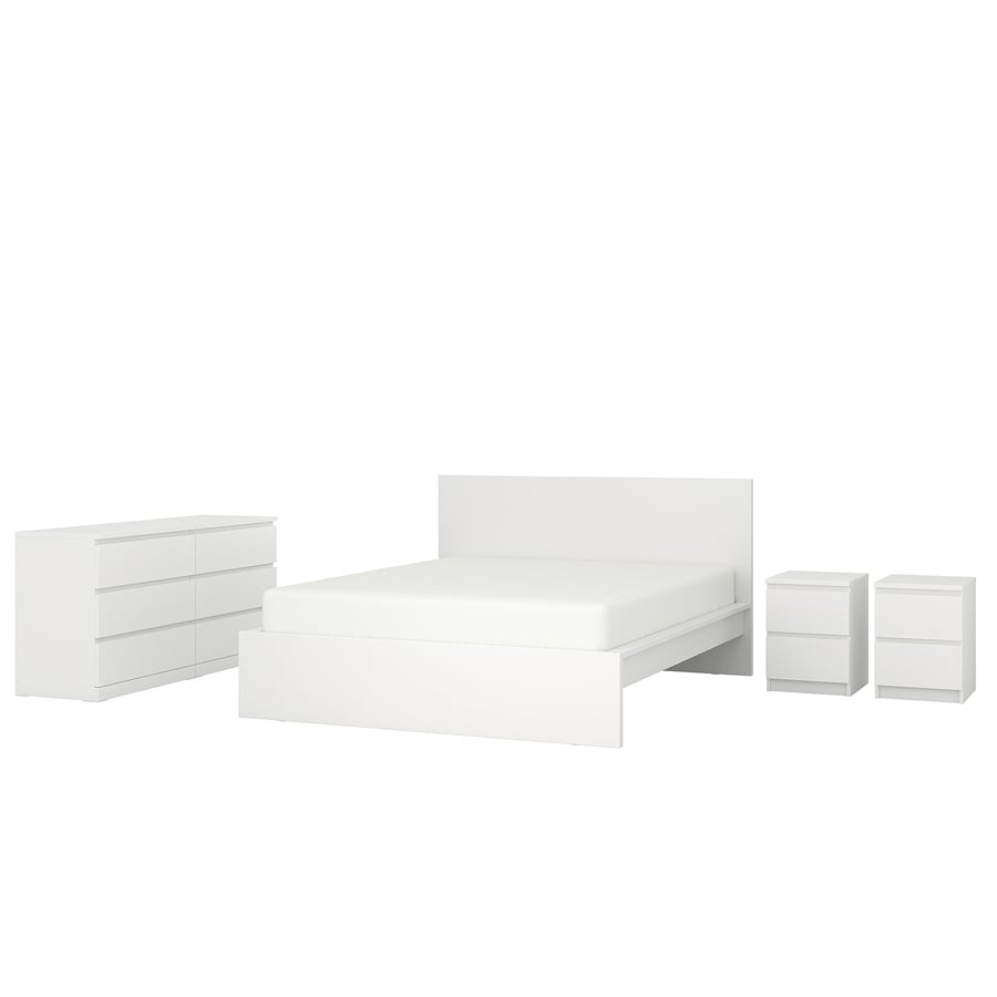 MALM White, bedroom furniture, set of 4 IKEA
