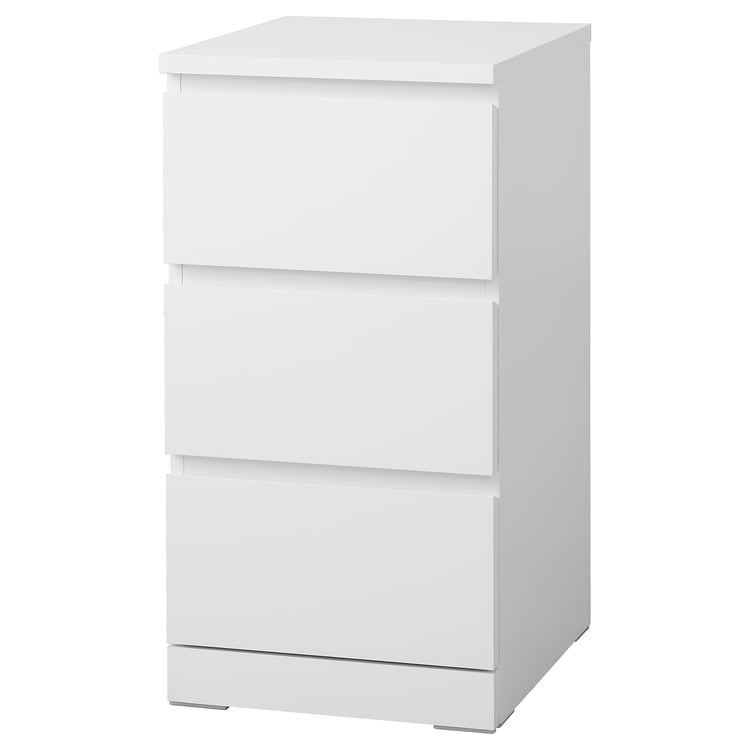 MALM white, Chest of 3 drawers, 40x78 cm IKEA