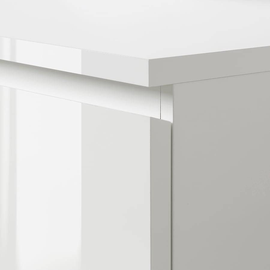 MALM chest of 6 drawers, highgloss white, 80x123 cm IKEA