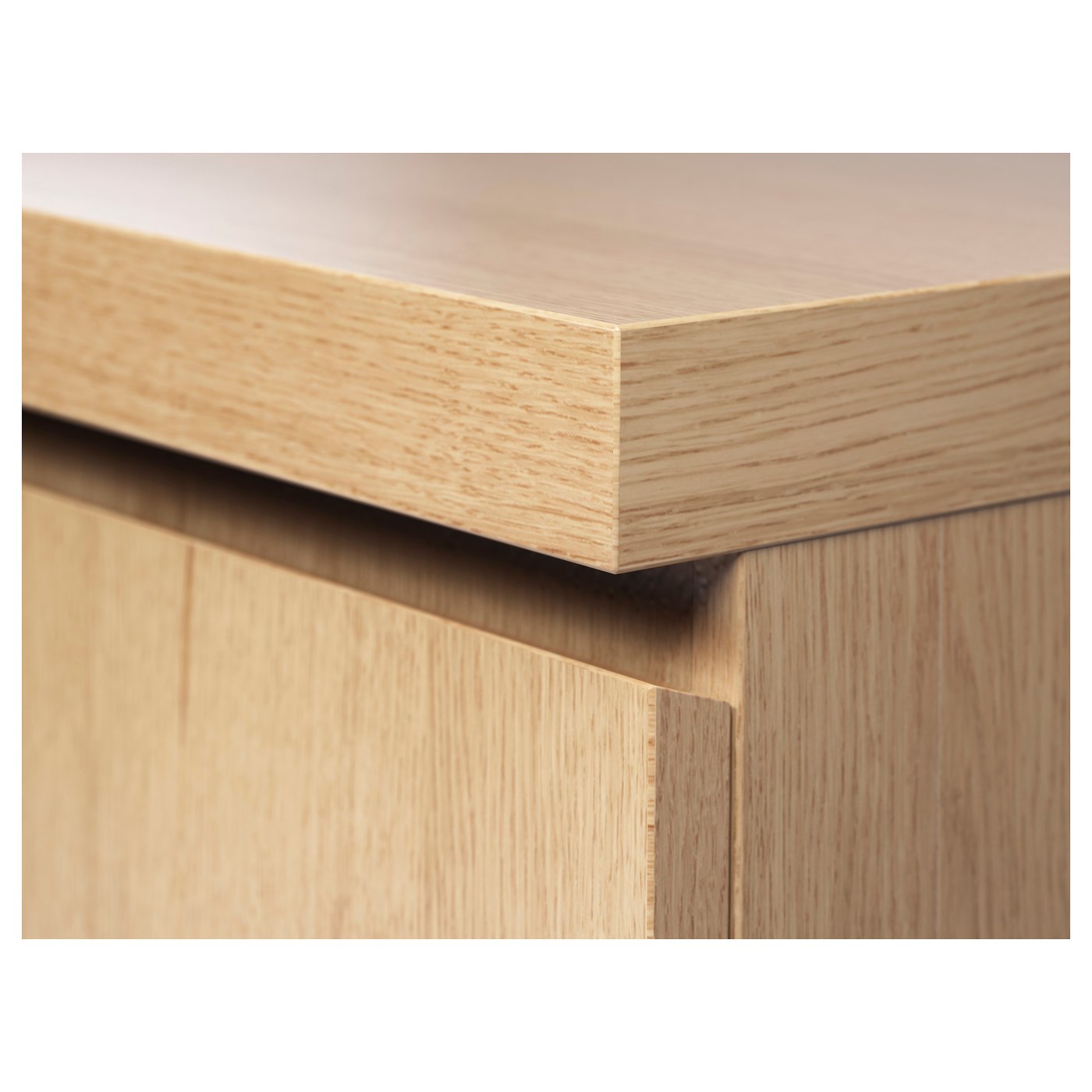 MALM desk, oak veneer, 140x65 cm IKEA