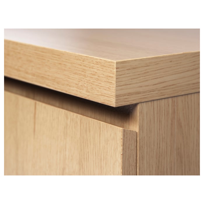 MALM desk, oak veneer, 140x65 cm IKEA