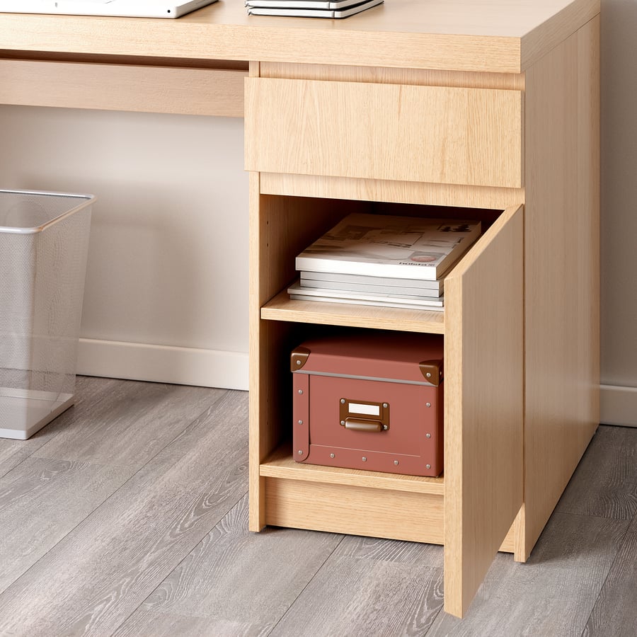 MALM desk, oak veneer, 140x65 cm IKEA