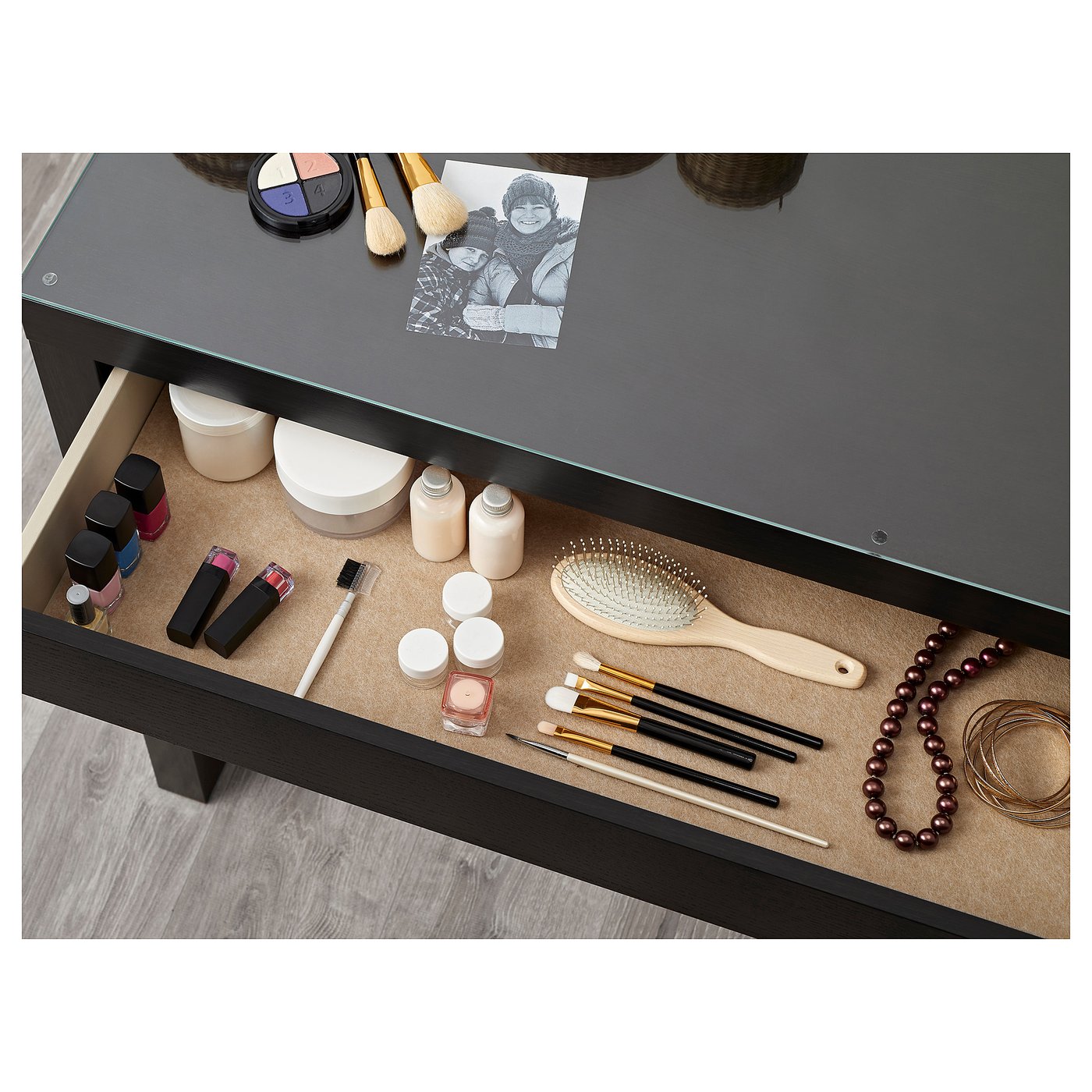 MALM Dressing table Blackbrown 120 x 41 cm IKEA