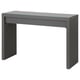 MALM Dressing table, dark grey, 120x41 cm