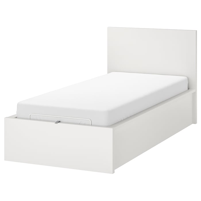MALM White, Single ottoman bed IKEA