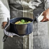 MARIATHERES Pot holder, grey/beige, 19x19 cm