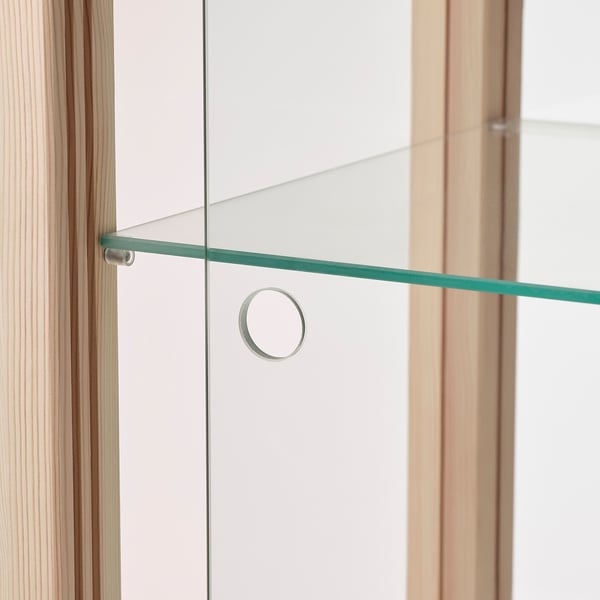 Markerad Pine Glass Door Cabinet Ikea