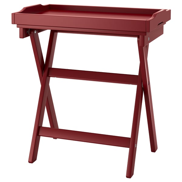 MARYD dark red, Tray table, 58x38x58 cm IKEA