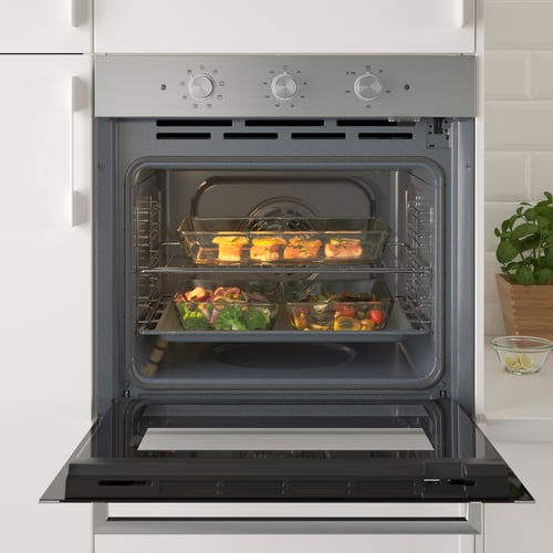 MATÄLSKARE stainless steel colour, Pyrolytic oven IKEA