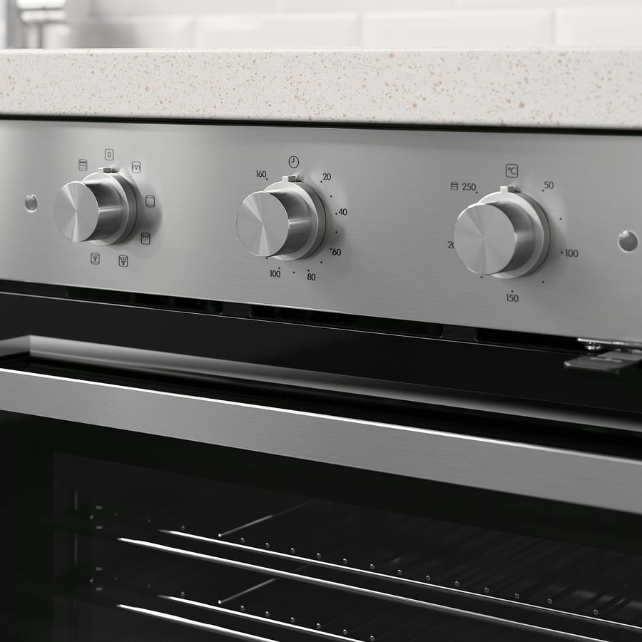 MATÄLSKARE stainless steel colour, Pyrolytic oven IKEA