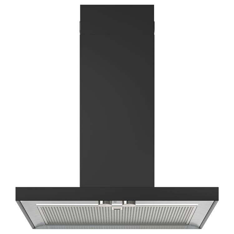 MATÄLSKARE wall mounted cooker hood, black IKEA