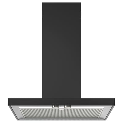 MATÄLSKARE Wall mounted extractor hood, black, 60 cm