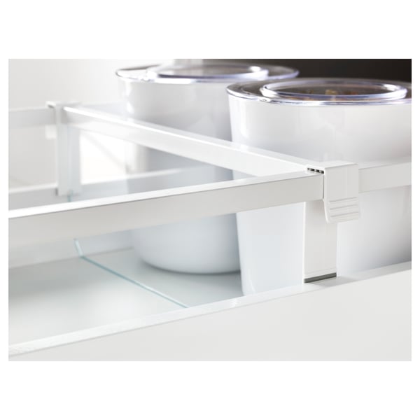 MAXIMERA Divider for medium drawer - white, transparent - IKEA