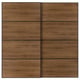 MEHAMN Pair of sliding doors, black/double sided walnut, 200x201 cm