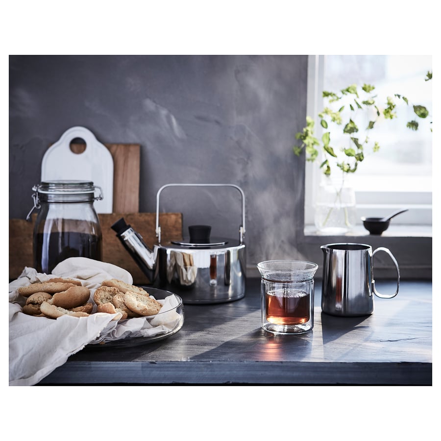 METALLISK kettle, stainless steel, 1.5 l IKEA