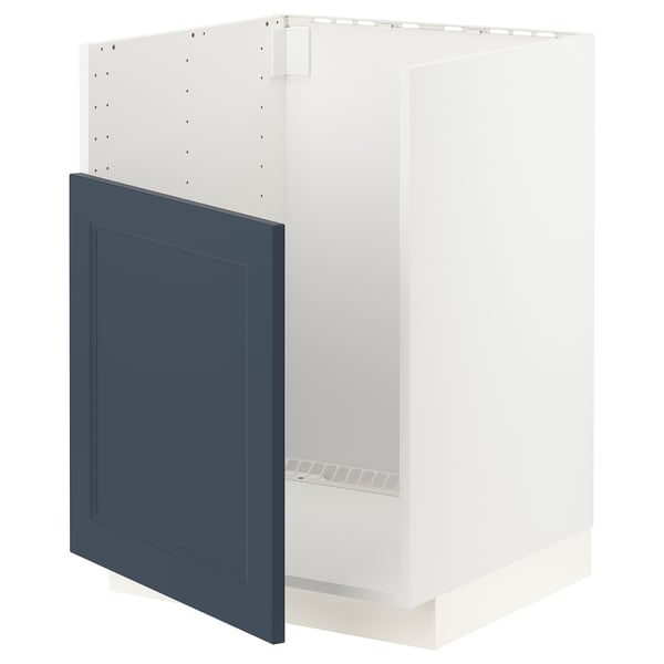 METOD Base cab f TALLSJÖN sink, white Axstad/matt blue, 60x60 cm