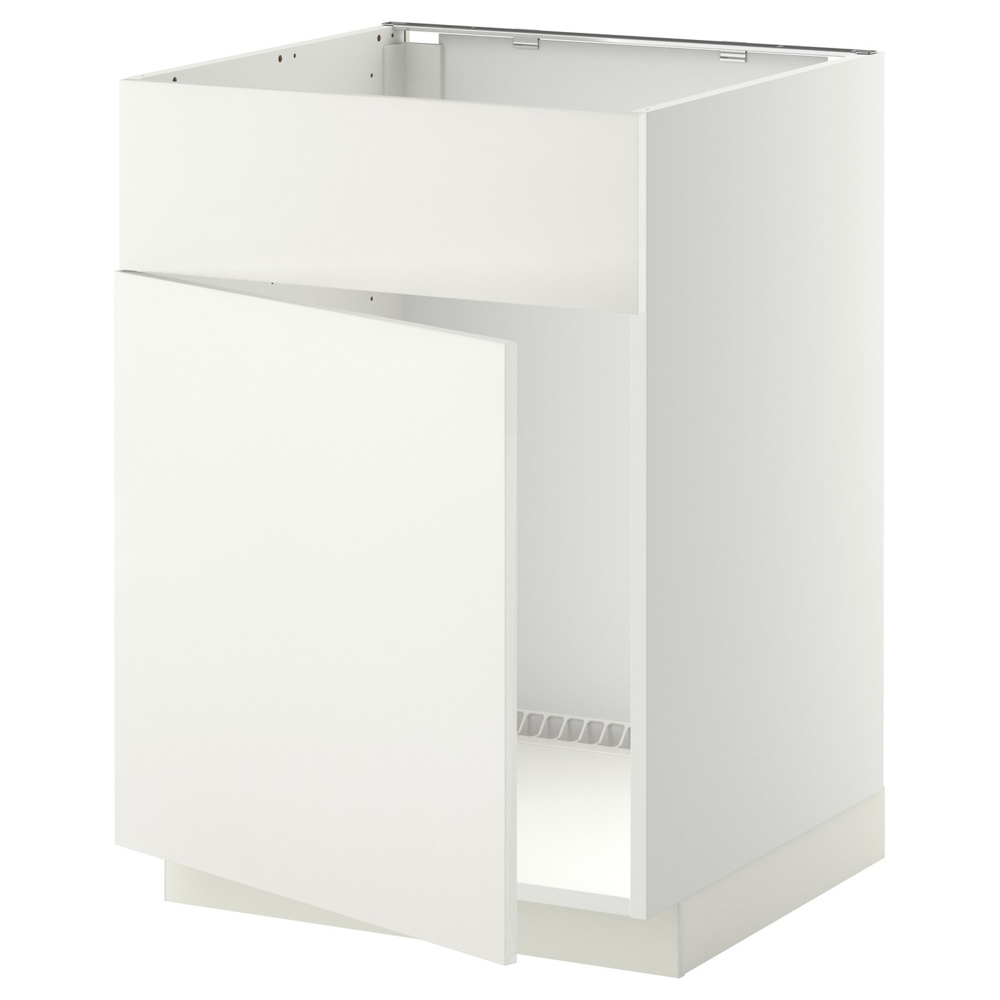 METOD white, Häggeby white, Base f sink w door/front, 60x60 cm