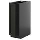 METOD Base cabinet with shelves, black-grey/Lerhyttan black stained, 30x60 cm