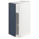 METOD Base cabinet with shelves, white Axstad/matt blue, 30x60 cm
