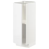 METOD Base cabinet with shelves, white/Ringhult white, 30x37 cm