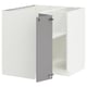 METOD Corner base cabinet with shelf, white/Bodbyn grey, 88x88 cm