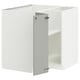 METOD Corner base cabinet with shelf, white/Havstorp light grey, 88x88 cm