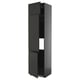 METOD High cab f fridge/freezer w 3 doors, black-grey/Upplöv matt anthracite, 60x60x240 cm
