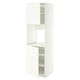 METOD High cab f oven w 2 doors/shelves, white/Aspudden matt white, 60x60x200 cm