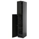 METOD High cabinet with cleaning interior, black-grey/Lerhyttan black stained, 40x60x220 cm