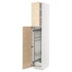 METOD High cabinet with cleaning interior, white/Askersund light ash effect, 40x60x220 cm