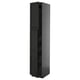METOD / KNIVSHULT Hi cab w 2 doors/4 drawers, black-grey/Lerhyttan black stained, 40x60x220 cm