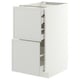 METOD / MAXIMERA Base cb 2 frnts/2 low/1 md/1 hi drw, white/Aspudden light grey, 40x60 cm