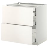 METOD / MAXIMERA Base cb 2 frnts/2 low/1 md/1 hi drw, white/Veddinge white, 80x60 cm