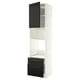 METOD / MAXIMERA High cabinet f built-in appliances, white/Bodbyn black, 60x60x240 cm