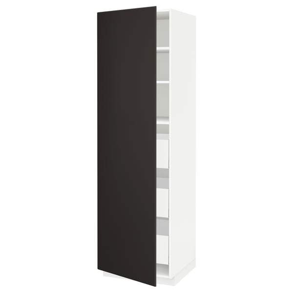 Metod Maximera High Cabinet With Drawers White Kungsbacka