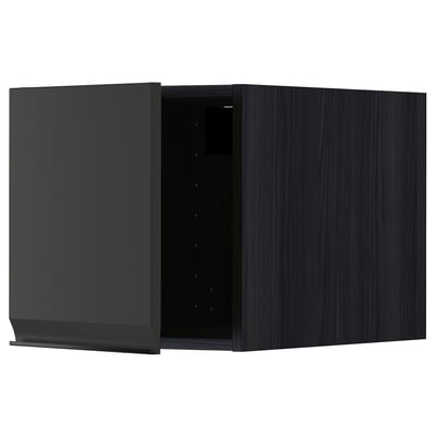 METOD Top cabinet, black/Upplöv matt anthracite, 40x40 cm