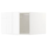 METOD Top cabinet for fridge/freezer, white/Voxtorp high-gloss/white, 60x40 cm